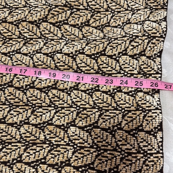 Vintage 90s Dia wool leaf print chunky cardigan sweater size Large - Picture 15 of 16